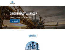 Tablet Screenshot of genesisindustrial.com